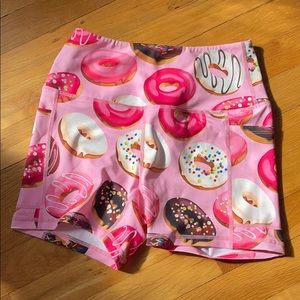 PINK DONUT SHORTS WITH POCKETS!